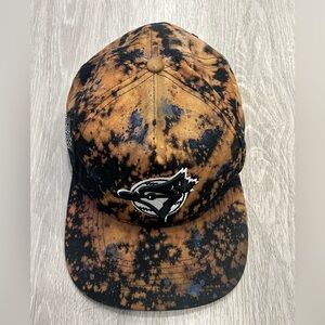 Bleach-Splatter Baseball  Toronto Blue Jays Cap – Unique Acid Wash Black Hat